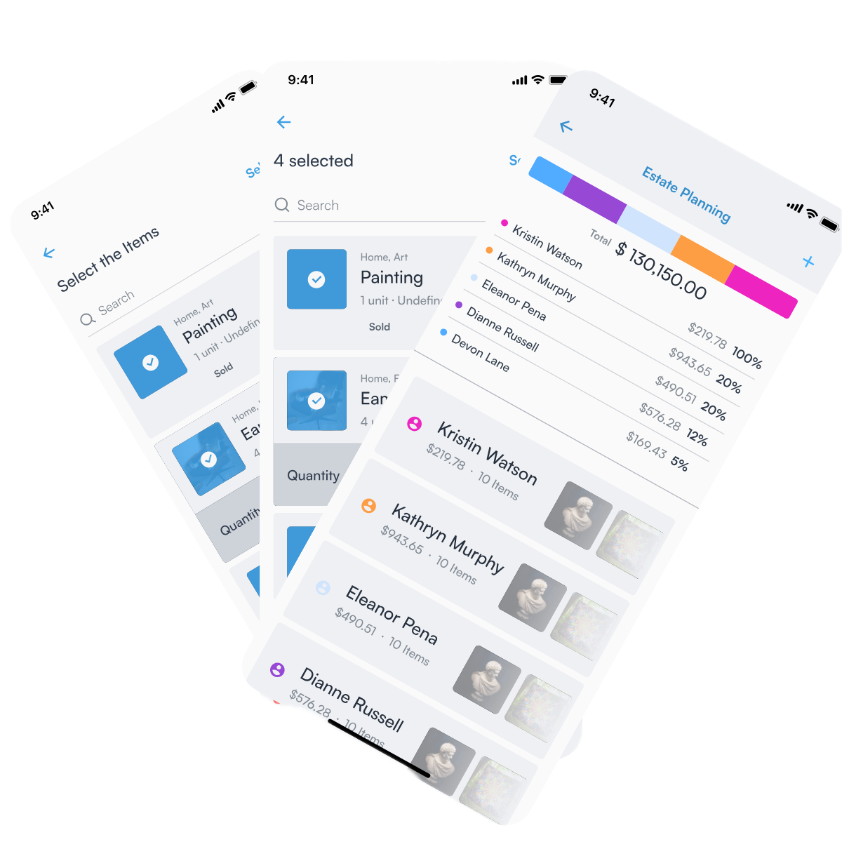 VaultTag estate planning interface